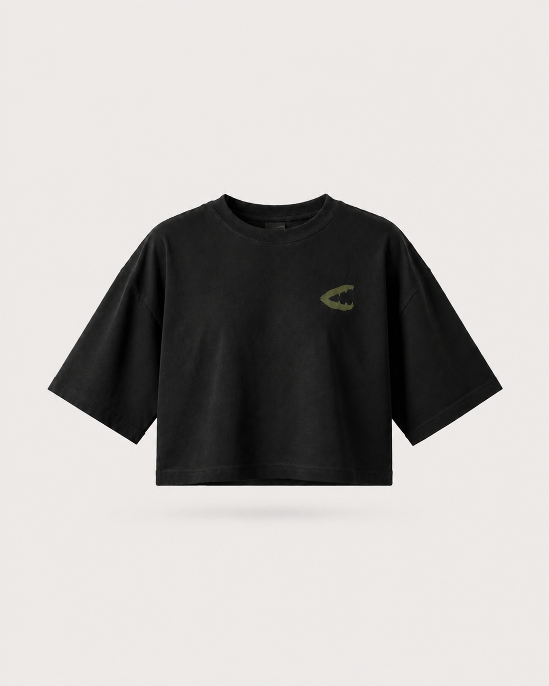 Cropped Oversized CROK Preta